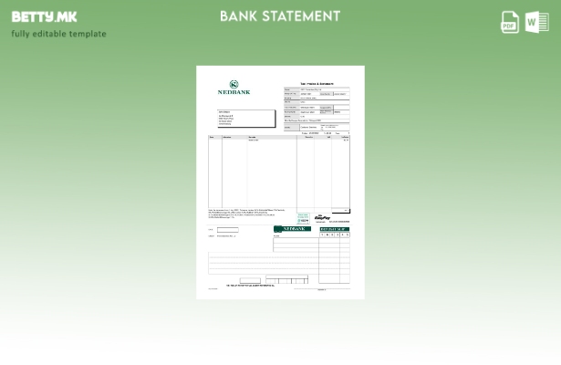 модерен стил Шаблон за збор за изјава на Недбанк во Јужна Африка